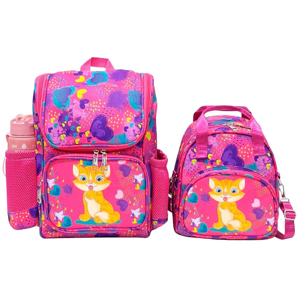 Kit Mochila Lonchera Larry Kids Kengar - Diseño Niña 7